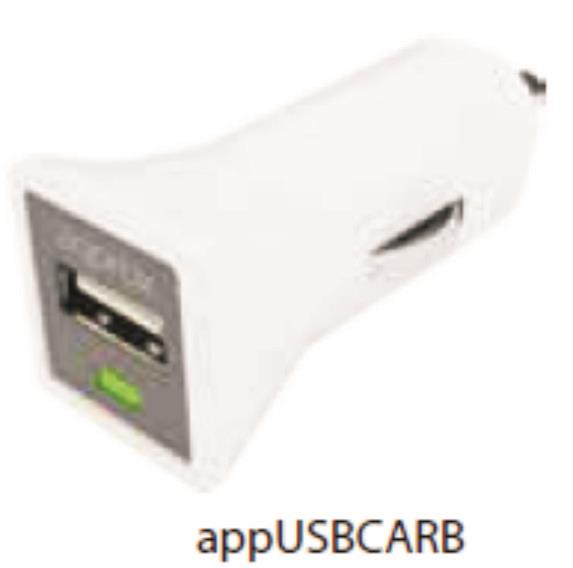 APPROX ΦΟΡΤΙΣΤΗΣ ΑΥΤΟΚΙΝΗΤΟΥ USB 5VDC/1A ΛΕΥΚΟ APPROX ΦΟΡΤΙΣΤΗΣ ΑΥΤΟΚΙΝΗΤΟΥ USB 5VDC/1A ΛΕΥΚΟ - Image 1
