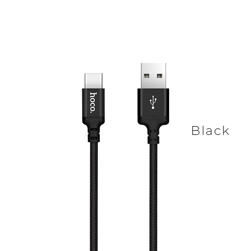 HOCO X14 TIMES SPEED TYPE-C CHARGING CABLE(L=2M) ΜΑΥΡΟ HOCO X14 TIMES SPEED TYPE-C CHARGING CABLE(L=2M) ΜΑΥΡΟ - Image 1