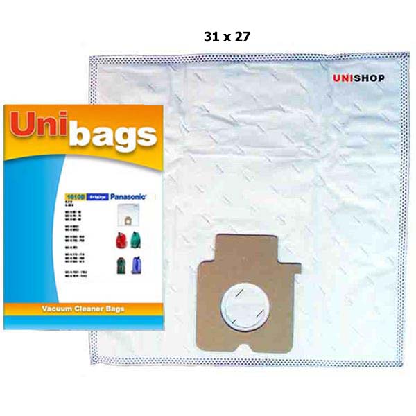 1610 UNIBAG 1610 MICROFIBER -ΣΑΚΟΥΛΕΣ ΣΚΟΥΠΑΣ (5ΤΕΜΑΧΙΑ+ΦΙΛΤΡΟ) ΜΕ ΜΙΚΡΟΪΝΕΣ ΓΙΑ PANASONIC SAMSUNG BLACK&DECKER - Image 1