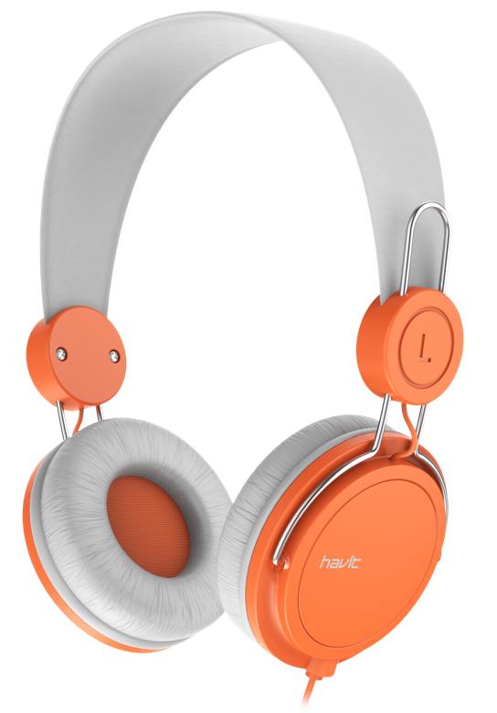 HAVIT ΑΚΟΥΣΤΙΚΑ HV-H2198d HAVIT ΑΚΟΥΣΤΙΚΑ HV-H2198d, ΔΙΧΡΩΜΑ ΓΚΡΙ/ΠΟΡΤΟΚΑΛΙ - Image 1
