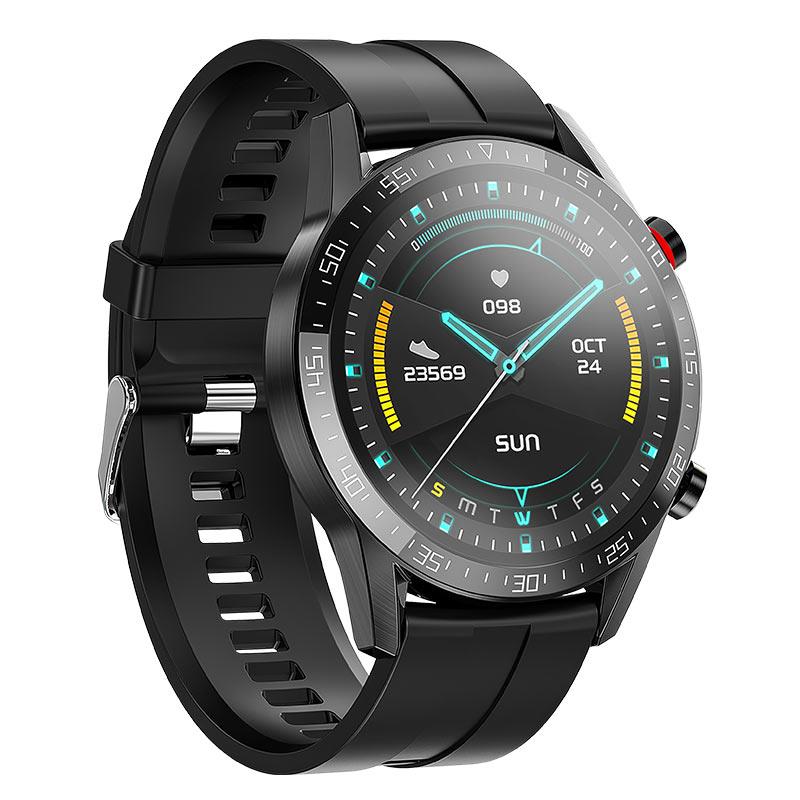 HOCO Y2 SMART WATCH HOCO Y2 SMART WATCH, ΣΤΡΟΓΓΥΛΟ - Image 1