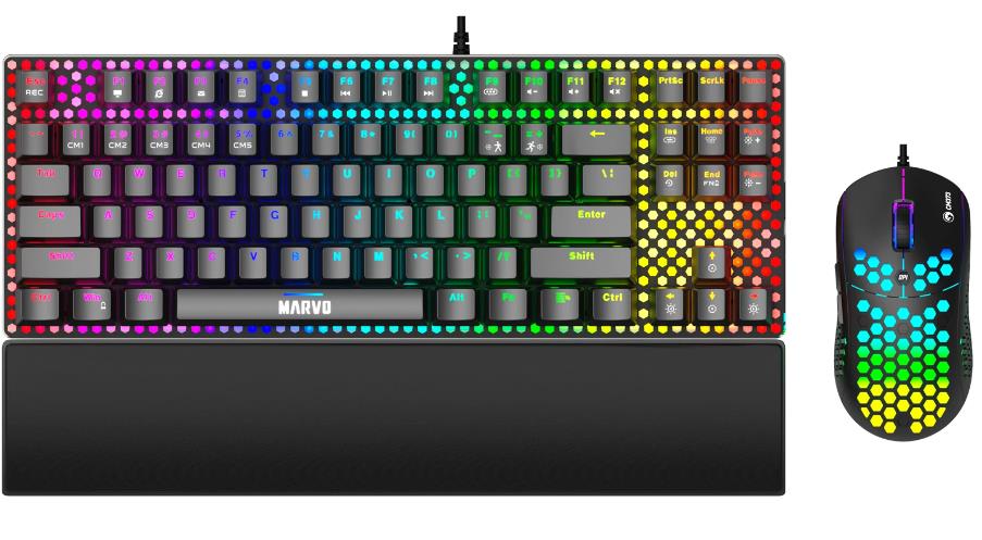 MARVO CM373 GAMING SET MARVO CM373 GAMING SET, ΜΗΧΑΝΙΚΟ ΠΛΗΚΤΡΟΛΟΓΙΟ+ΠΟΝΤΙΚΙ - Image 1
