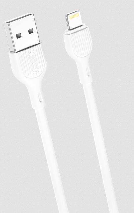 XO NB200 ΚΑΛΩΔΙΟ ΦΟΡΤΙΣΗΣ 2.1A LIGHTNING XO NB200 ΚΑΛΩΔΙΟ ΦΟΡΤΙΣΗΣ 2.1A LIGHTNING, ΛΕΥΚΟ, 2m - Image 1