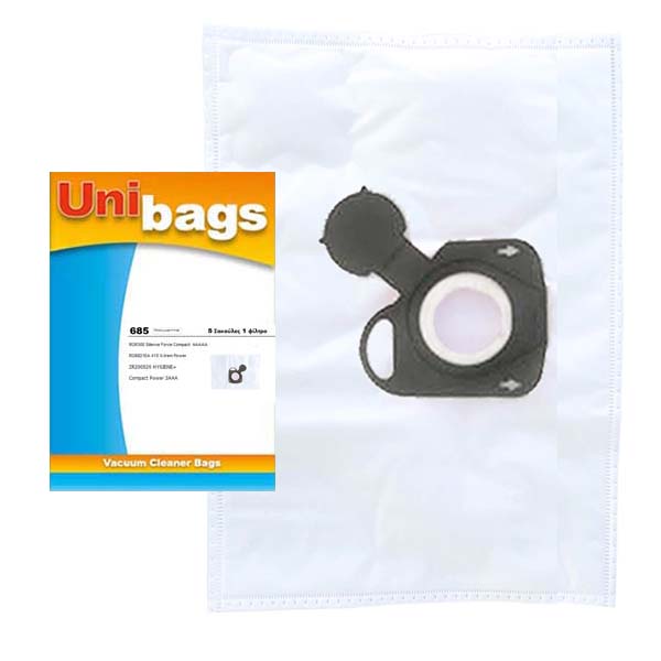 UNIBAGS 685 MICROFIBER-ΣΑΚΟΥΛΕΣ ΣΚΟΥΠΑΣ(5ΤΕΜΑΧΙΑ+ΦΙΛΤΡΟ)ΜΕ ΜΙΚΡΟΪΝΕΣ ROWENTA UNIBAGS 685 MICROFIBER-ΣΑΚΟΥΛΕΣ ΣΚΟΥΠΑΣ(5ΤΕΜΑΧΙΑ+ΦΙΛΤΡΟ)ΜΕ ΜΙΚΡΟΪΝΕΣ ROWENTA - Image 1
