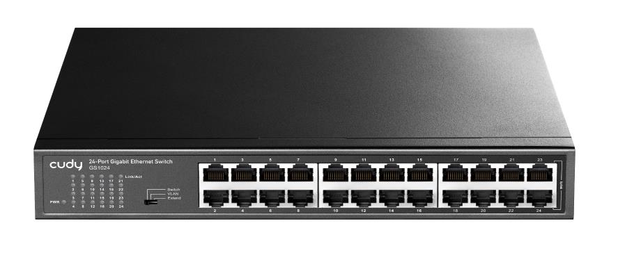 CUDY GS1024 24-PORT GIGABIT METAL SWITCH CUDY GS1024 24-PORT GIGABIT METAL SWITCH, RACKMOUNT - Image 1