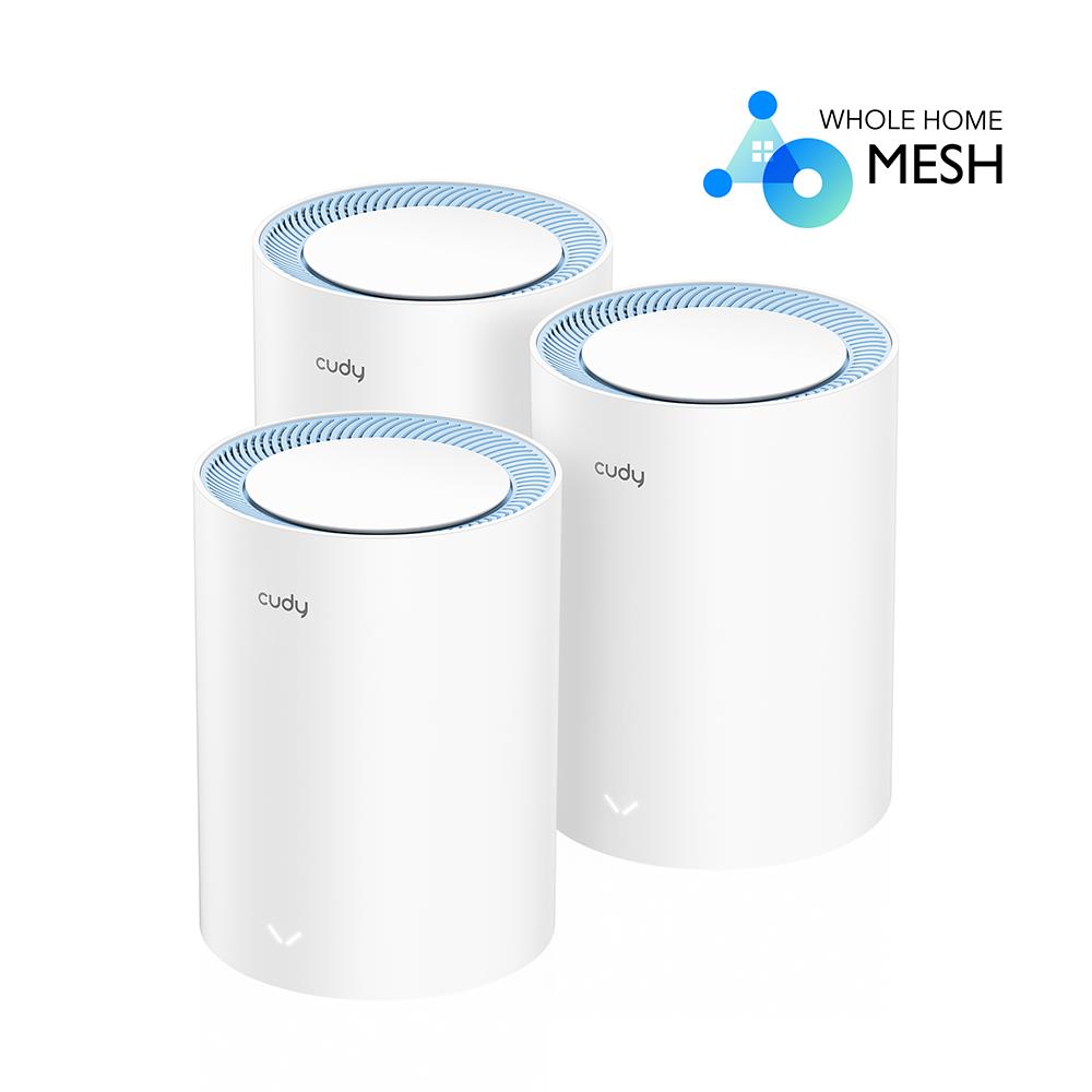 CUDY M1200 AC1200 DUAL BAND WIFI MESH SYSTEM CUDY M1200 AC1200 DUAL BAND WIFI MESH SYSTEM, 3 PACK - Image 1