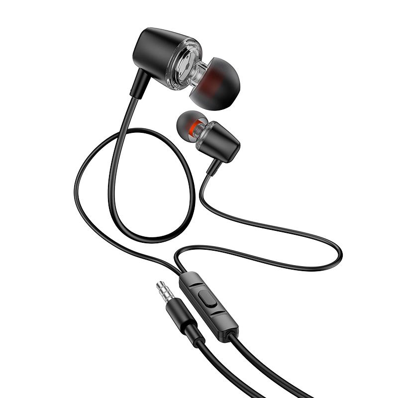 HOCO M107 DISCOVERER ΑΚΟΥΣΤΙΚΑ HANDSFREE HOCO M107 DISCOVERER ΑΚΟΥΣΤΙΚΑ HANDSFREE, ΜΑΥΡΟ - Image 1