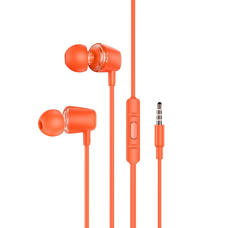 HOCO M107 DISCOVERER ΑΚΟΥΣΤΙΚΑ HANDSFREE HOCO M107 DISCOVERER ΑΚΟΥΣΤΙΚΑ HANDSFREE, ΠΟΡΤΟΚΑΛΙ - Image 1