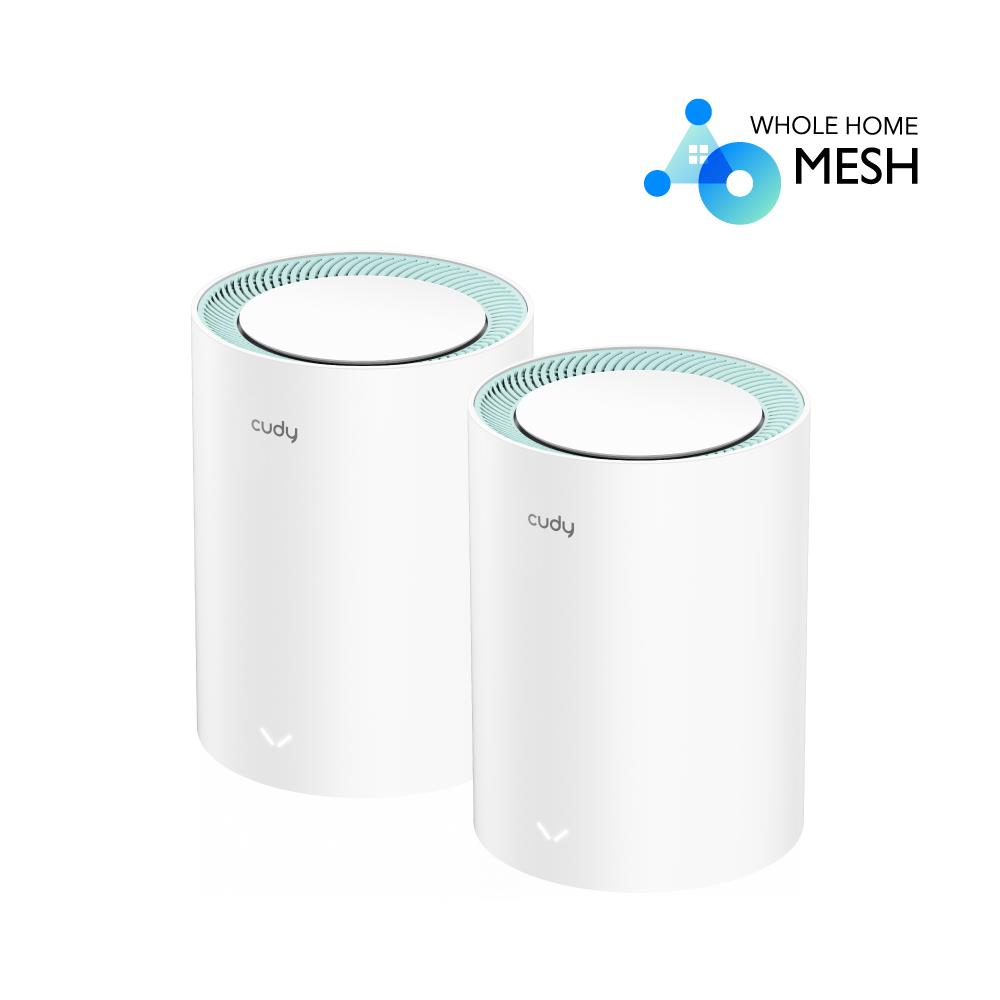 CUDY M1300 AC1200 DUAL BAND WIFI MESH SYSTEM CUDY M1300 AC1200 DUAL BAND WIFI MESH SYSTEM, 2 PACK - Image 1