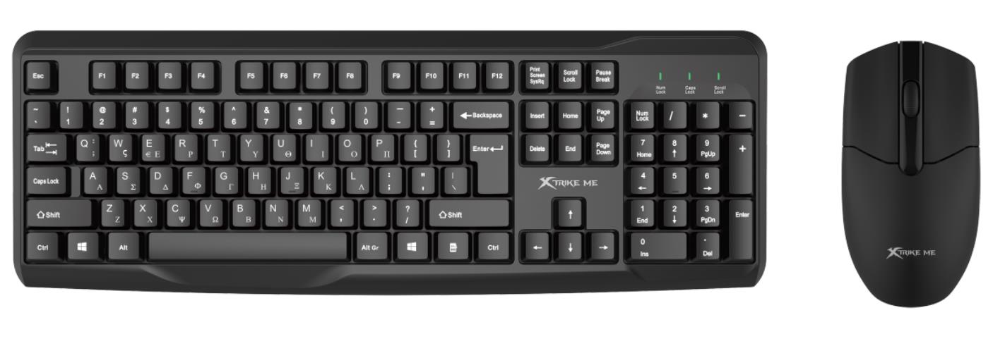 XTRIKE-ME OFFICE MK-308 ΑΣΥΡΜΑΤΟ ΣΕΤ ΠΛΗΚΤΡΟΛΟΓΙΟ/ΠΟΝΤΙΚΙ XTRIKE-ME OFFICE MK-308 ΑΣΥΡΜΑΤΟ ΣΕΤ ΠΛΗΚΤΡΟΛΟΓΙΟ/ΠΟΝΤΙΚΙ, GR - Image 1