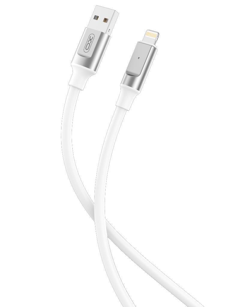 XO NB251 ΚΑΛΩΔΙΟ ΦΟΡΤΙΣΗΣ 6A LIQUID SILICONE RUBBER XO NB251 ΚΑΛΩΔΙΟ ΦΟΡΤΙΣΗΣ 6A LIQUID SILICONE RUBBER, LIGHTNING, 1M, ΛΕΥΚΟ - Image 1