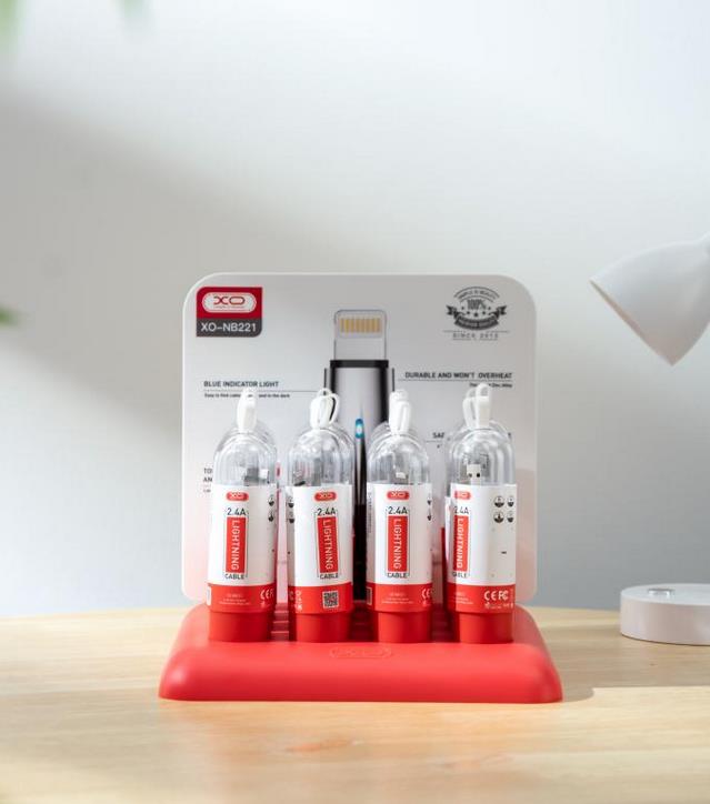 XO NB221 ΚΑΛΩΔΙΟ ΦΟΡΤΙΣΗΣ LIGHTNING 2.4A XO NB221 ΚΑΛΩΔΙΟ ΦΟΡΤΙΣΗΣ LIGHTNING 2.4A, L=1M SET (16τμχ) - Image 1