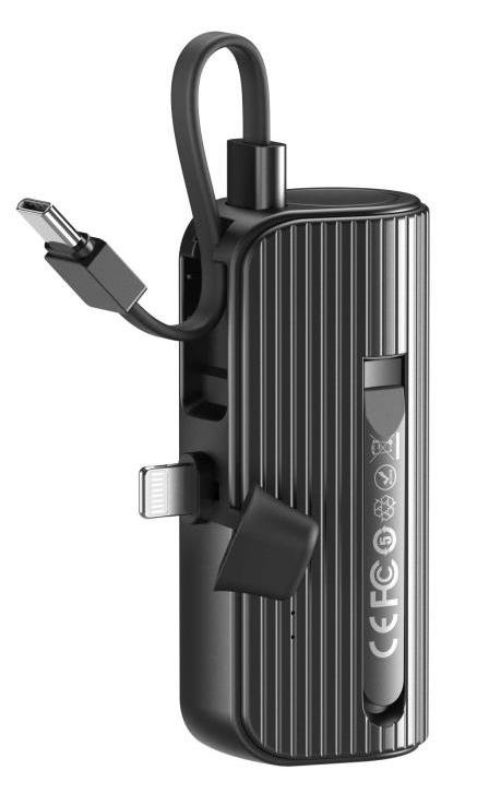 XO PR220 POWERBANK ΤΣΕΠΗΣ ΜΕ ΒΙΣΜΑ LIGHTNING ΓΙΑ IPHONE KAI ΚΑΛΩΔΙΟ TYPE-C XO PR220 POWERBANK ΤΣΕΠΗΣ ΜΕ ΒΙΣΜΑ LIGHTNING ΓΙΑ IPHONE KAI ΚΑΛΩΔΙΟ TYPE-C, 5000MAH - Image 1