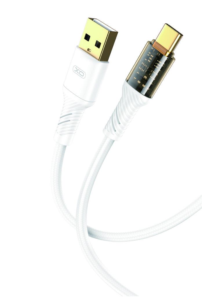 XO NB229 ΚΑΛΩΔΙΟ ΦΟΡΤΙΣΗΣ TYPE-C XO NB229 ΚΑΛΩΔΙΟ ΦΟΡΤΙΣΗΣ TYPE-C, ΔΙΑΦΑΝΟ ΒΥΣΜΑ, ΛΕΥΚΟ - Image 1
