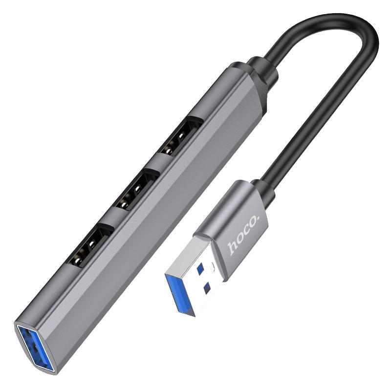 HOCO HB26 4 IN 1 ADAPTER (USB TO USB3.0+USB2.0*3) HOCO HB26 4 IN 1 ADAPTER (USB TO USB3.0+USB2.0*3) - Image 1