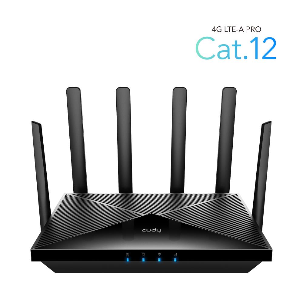 CUDY LT12 AC1200 WI-FI 4G LTE CAT 12 GIGABIT ROUTER CUDY LT12 AC1200 WI-FI 4G LTE CAT 12 GIGABIT ROUTER , 4X4 MIMO, POE - Image 1