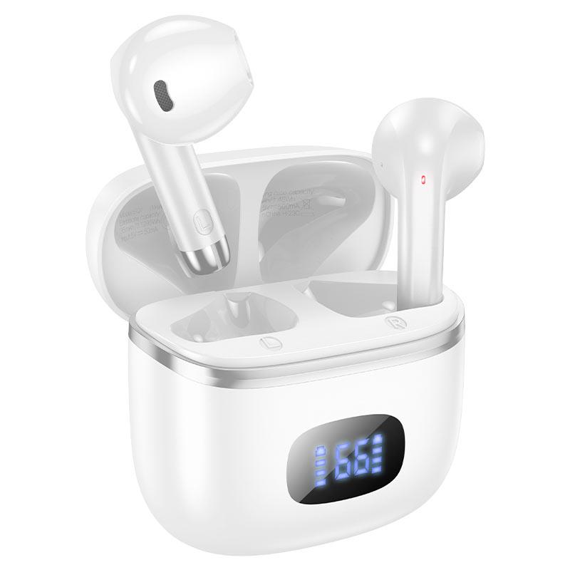 HOCO EQ1 MUSIC GUIDE TRUE WIRELESS BT HEADSET HOCO EQ1 MUSIC GUIDE TRUE WIRELESS BT HEADSET, ΛΕΥΚΑ - Image 1