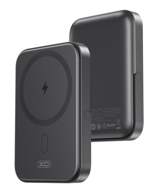 XO PR242 ΑΣΥΡΜΑΤΟ POWERBANK 15W XO PR242 ΑΣΥΡΜΑΤΟ POWERBANK 15W, MAGSAFE, PD20W, 5000mAh , ΜΑΥΡΟ - Image 1