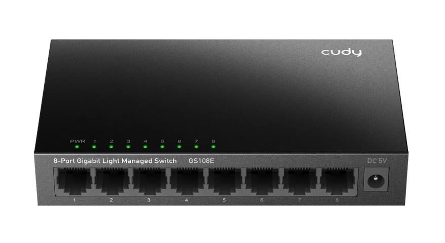 CUDY 8-PORT GIGABIT LIGHT MANAGED SWITCH CUDY 8-PORT GIGABIT LIGHT MANAGED SWITCH - Image 1