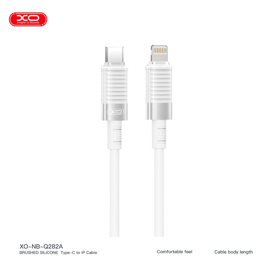 XO NB-Q282A ΚΑΛΩΔΙΟ ΣΙΛΙΚΟΝΗΣ TYPE-C ΣΕ LIGHTNING 30W XO NB-Q282A ΚΑΛΩΔΙΟ ΣΙΛΙΚΟΝΗΣ TYPE-C ΣΕ LIGHTNING 30W, ΛΕΥΚΟ - Image 1