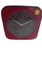 ΕΠΙΤΡΑΠΕΖΙΟ ΑΝΑΛΟΓΙΚΟ ΡΟΛΟΙ YAZUMI QUARTZ ΜΠΑΤΑΡΙΑΣ,ΜΕ ΞΥΠΝΗΤΗΡΙ ΚΑΙ ΦΩΣ ΝΥΚΤΟΣ ΣΕ ΧΡΩΜΑ KOKKINO/ΜΑΥΡΟ