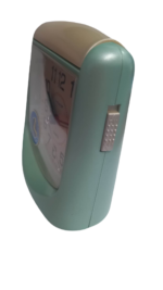 ΕΠΙΤΡΑΠΕΖΙΟ ΑΝΑΛΟΓΙΚΟ ΡΟΛΟΙ YAZUMI QUARTZ ΜΠΑΤΑΡΙΑΣ,ΑΘΟΡΥΒΗΣ ΛΕΙΤΟΥΡΓΙΑΣ ΜΕ ΞΥΠΝΗΤΗΡΙ ΚΑΙ ΛΑΜΠΑΚΙ ΝΥΚΤΟΣ ΣΕ ΧΡΩΜΑ ΒΕΡΑΜΑΝ - Image 2