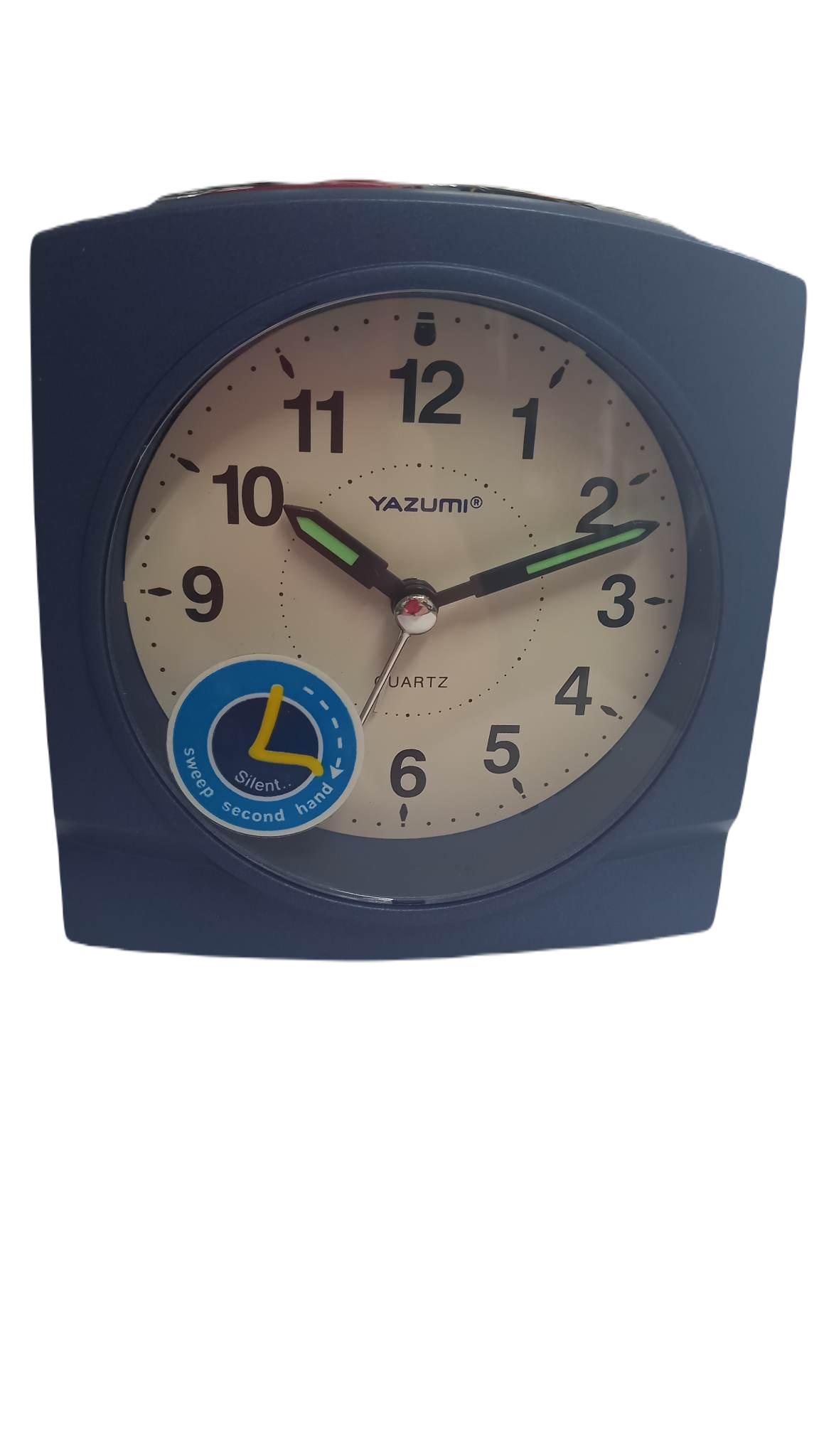 332880731_1237838517109851_5217093473564779200_n (1) ΕΠΙΤΡΑΠΕΖΙΟ ΑΝΑΛΟΓΙΚΟ ΡΟΛΟΙ YAZUMI QUARTZ ΜΠΑΤΑΡΙΑΣ,ΑΘΟΡΥΒΗΣ ΛΕΙΤΟΥΡΓΙΑΣ ΜΕ ΞΥΠΝΗΤΗΡΙ ΚΑΙ ΛΑΜΠΑΚΙ ΝΥΚΤΟΣ ΣΕ ΧΡΩΜΑ ΜΠΛΕ ΡΑΦ/ΜΑΥΡΟ - Image 1