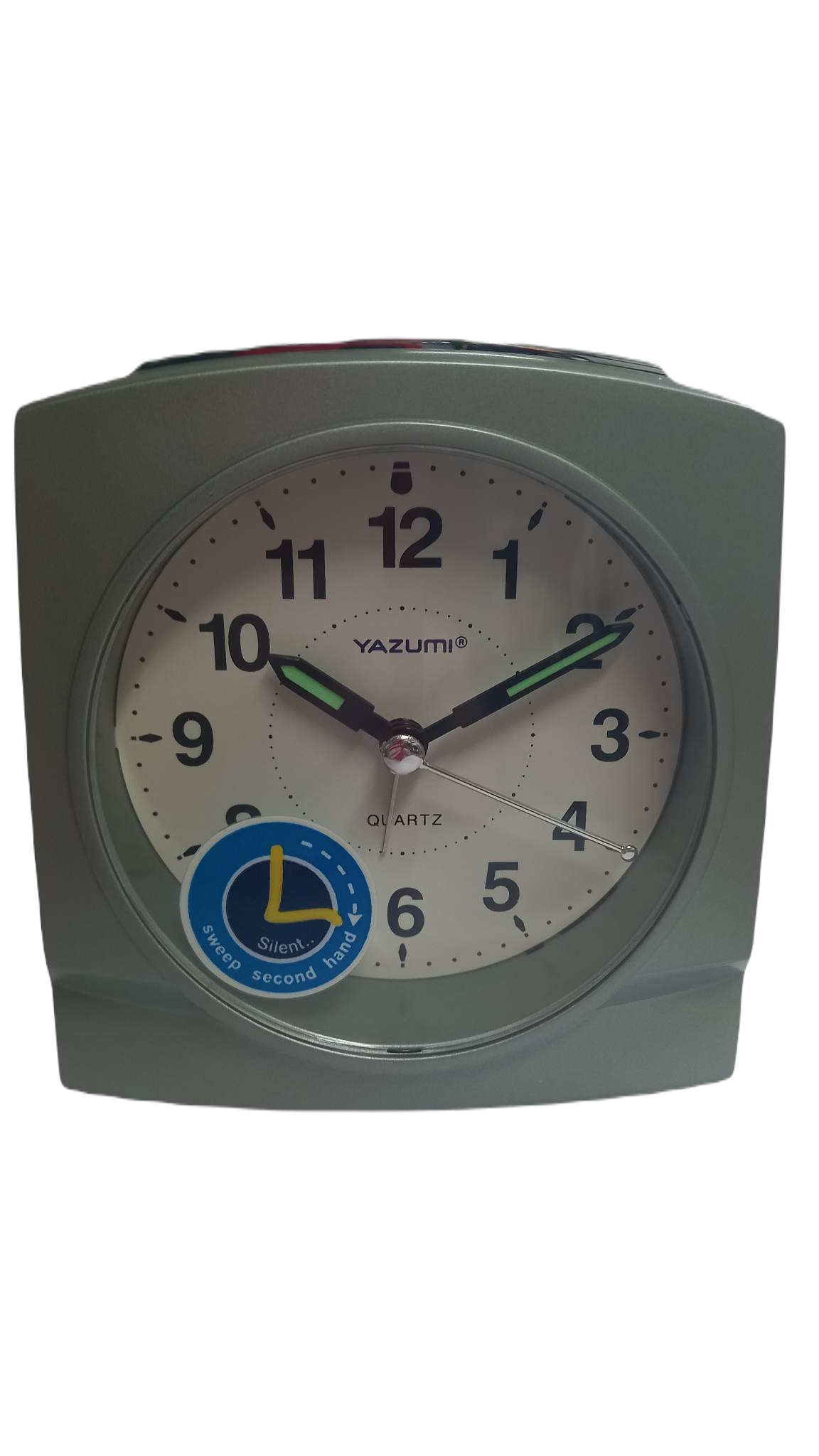 333455626_617179296890373_3403364517009851286_n ΕΠΙΤΡΑΠΕΖΙΟ ΑΝΑΛΟΓΙΚΟ ΡΟΛΟΙ YAZUMI QUARTZ ΜΠΑΤΑΡΙΑΣ,ΑΘΟΡΥΒΗΣ ΛΕΙΤΟΥΡΓΙΑΣ ΜΕ ΞΥΠΝΗΤΗΡΙ ΚΑΙ ΛΑΜΠΑΚΙ ΝΥΚΤΟΣ ΣΕ ΧΡΩΜΑ ΑΝΟΙΚΤΟ ΠΡΑΣΙΝΟ/ΜΑΥΡΟ - Image 1