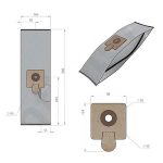 UNIBAGS 3892 MICROFIBER -ΣΑΚΟΥΛΕΣ ΣΚΟΥΠΑΣ (5ΤΕΜΑΧΙΑ) ME ΜΙΚΡΟΪΝΕΣ   ΓΙΑ ΣΚΟΥΠΕΣ ΒΑΡΕΛΑΚΙΑ  ΕΠΑΓΓΕΛΜΑΤΙΚΕΣ SOTECO COLUMBUS ECOLAB - Image 2