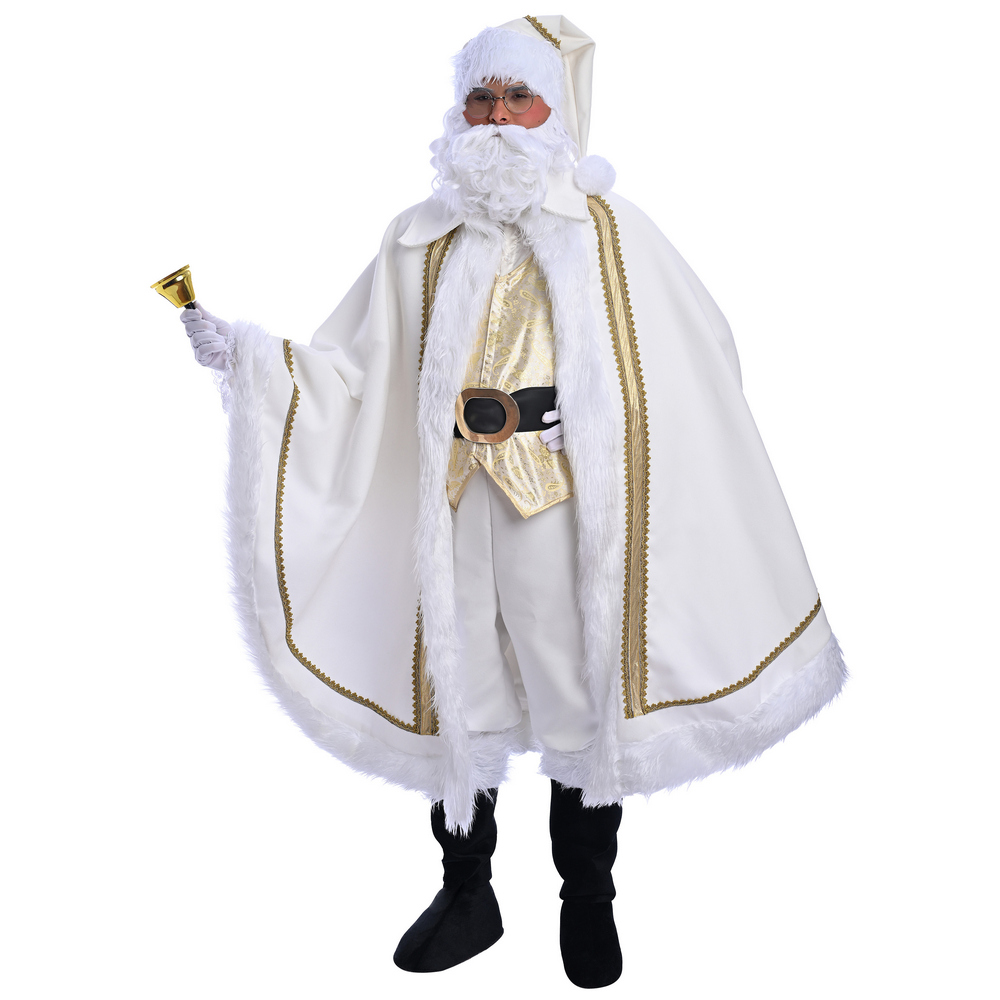 Στολή Άγιος Βασίλης Κάπα Λευκό - Χρυσό Στολή Άγιος Βασίλης Κάπα Λευκό - Χρυσό - Image 1