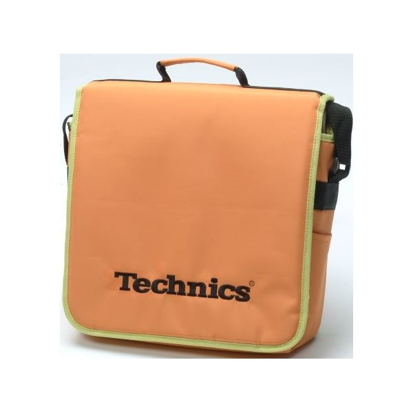 4451 ΦΟΡΗΤΗ ΘΗΚΗ ΓΙΑ ΔΙΣΚΟΥΣ ΒΙΝΥΛΙΟΥ TECHNICS 54240B LP COURIER-BAG 25 ORANGE/GREEN - Image 1