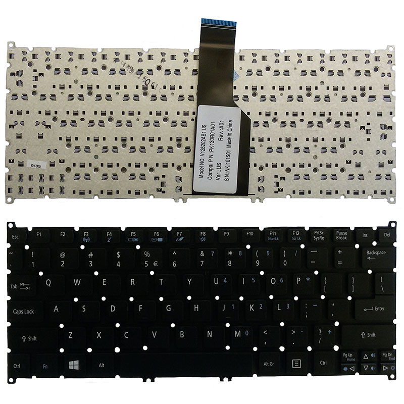 Πληκτρολόγιο Laptop Acer Aspire Ultrabook V5-121 V5-122P V5-131 V5-132P V5-171 S3-331 S3-371 S3-391 S3-951 S5-391 Without Frame Πληκτρολόγιο Laptop Acer Aspire Ultrabook V5-121 V5-122P V5-131 V5-132P V5-171 S3-331 S3-371 S3-391 S3-951 S5-391 Without Frame - Image 1