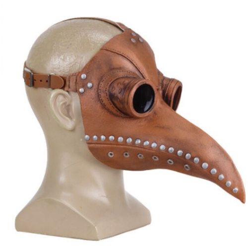 Μάσκα Μαύρου Θανάτου Γιατρού Πανούκλας Καφέ OEM-061022 Μάσκα Μαύρου Θανάτου Γιατρού Πανούκλας Καφέ OEM-061022 - Image 1