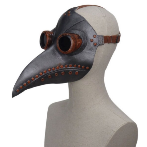 Μάσκα Μαύρου Θανάτου Γιατρού Πανούκλας Μαύρο/Καφέ OEM-061021 Μάσκα Μαύρου Θανάτου Γιατρού Πανούκλας Μαύρο/Καφέ OEM-061021 - Image 1