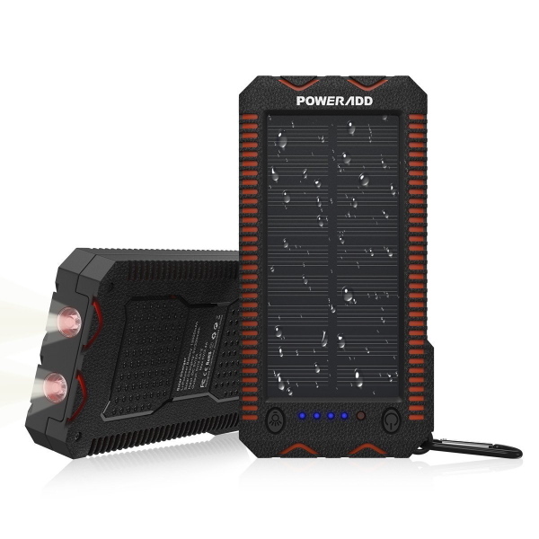 POWERADD Apollo 2 12000mAh Αδιάβροχο Power Bank Ηλιακός Φορτιστής Solar Panel (MP-3103BK) POWERADD Apollo 2 12000mAh Αδιάβροχο Power Bank Ηλιακός Φορτιστής Solar Panel (MP-3103BK) - Image 1