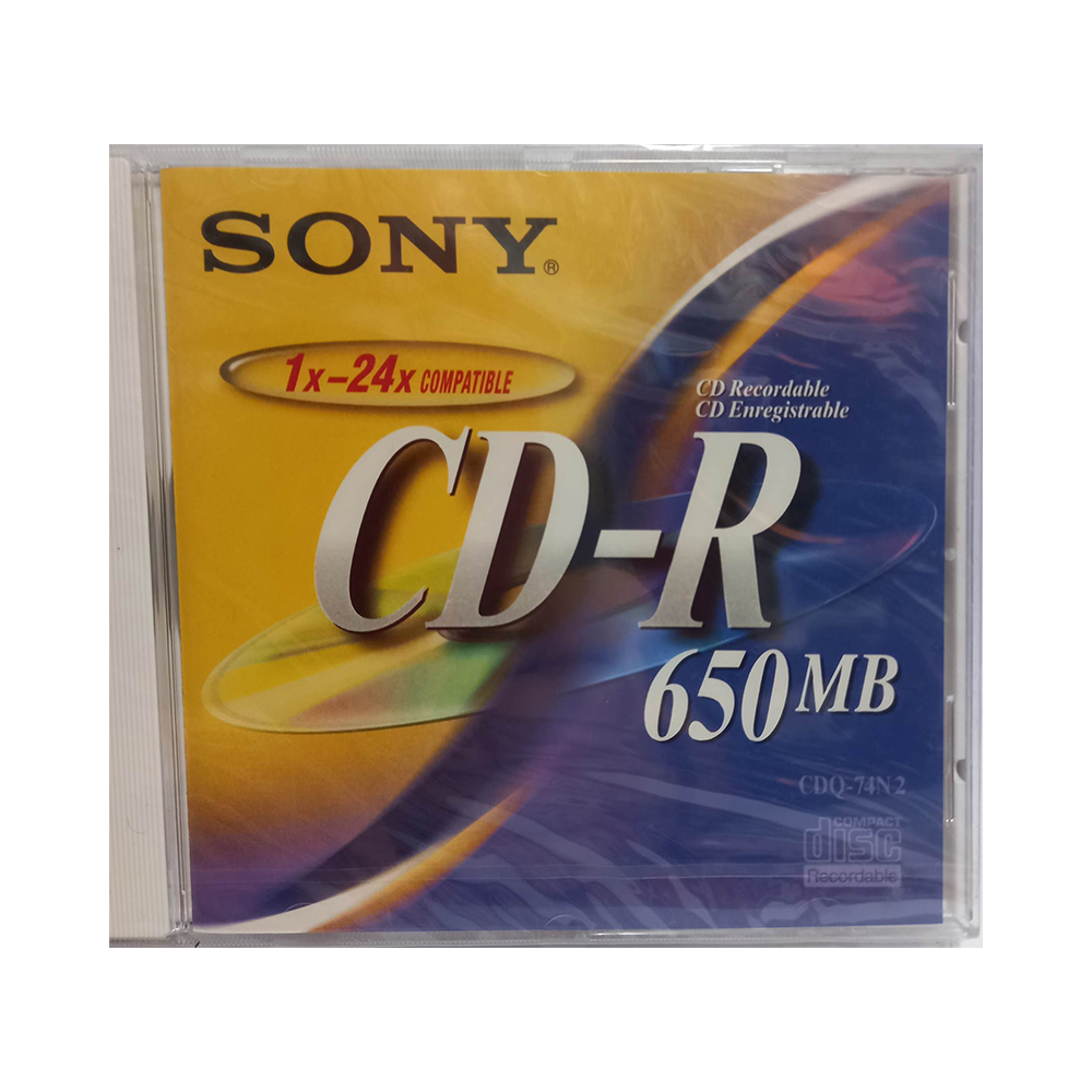 SONYCDR650MB ΔΙΣΚΟΣ CD-R ΜΙΑΣ ΕΓΓΡΑΦΗΣ SONY 650MB ΓΙΑ ΥΠΟΛΟΓΙΣΤΗ ΣΕ ΠΛΑΣΤΙΚΗ ΘΗΚΗ - Image 1