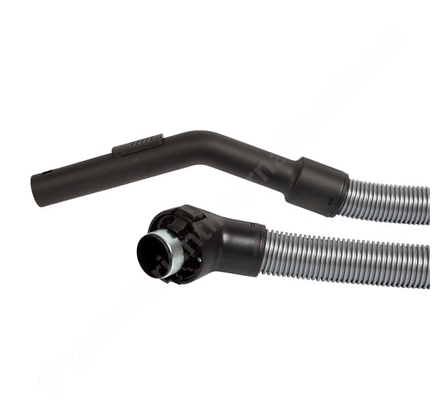 SPMI4-MIELE-S500-S600-vacuum-cleaner-hose-silver-1.8m ΣΠΙΡΑΛ ΠΛΑΣΤΙΚΟ ΣΕΤ SPMI4 (ΜΕ ΜΟΥΦΑ ΚΑΙ ΧΕΙΡΟΛΑΒΗ) ΗΛΕΚΤΡΙΚΗΣ ΣΚΟΥΠΑΣ MIELE S500/S600 1,8m SILVER - Image 1