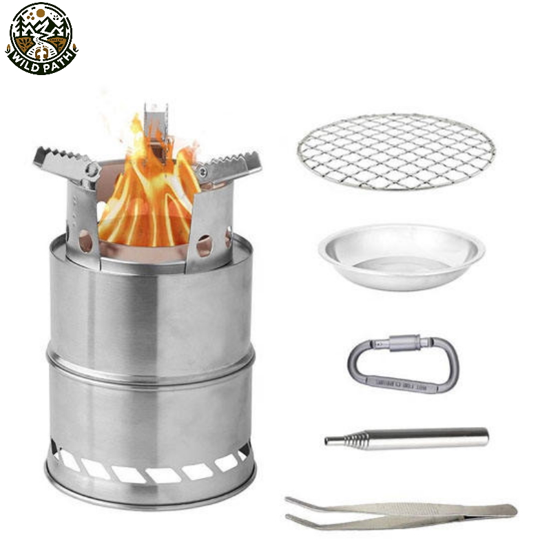 Wild Path Φορητό Σετ Ατσάλινης Εστίας Μαγειρέματος για Camping 14x14cm (WP-01867) Wild Path Φορητό Σετ Ατσάλινης Εστίας Μαγειρέματος για Camping 14x14cm (WP-01867) - Image 1