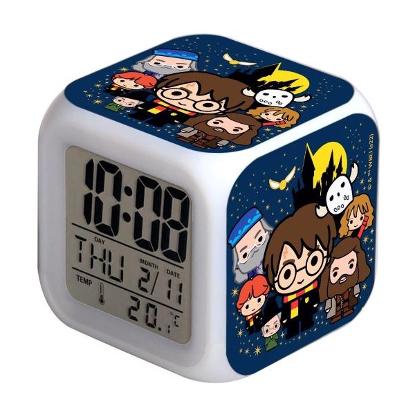 harry-potter-100-blue ALARM CLOCK GLOWING LED WACHARRY003 HARRY POTTER 100 BLUE - Image 1