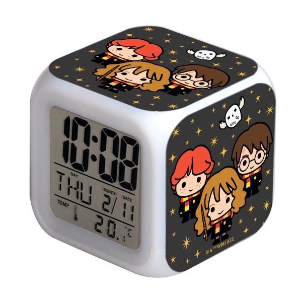 harry-potter-239-black ALARM CLOCK GLOWING LED WACHARRY004 HARRY POTTER 239 BLACK - Image 1