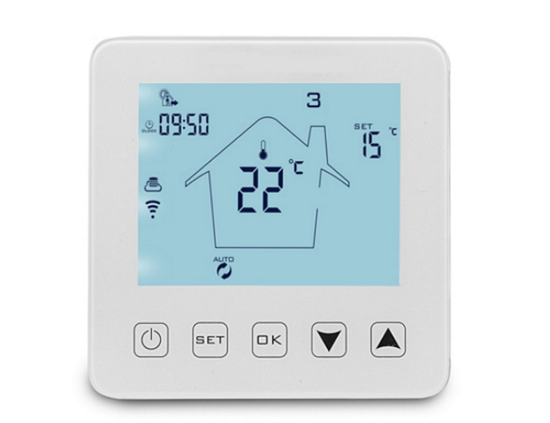 Hysen HY08WE-4-WIFI Έξυπνος Θερμοστάτης καλοριφέρ Smart WiFi & Internet control (WH) Hysen HY08WE-4-WIFI Έξυπνος Θερμοστάτης καλοριφέρ Smart WiFi & Internet control (WH) - Image 1