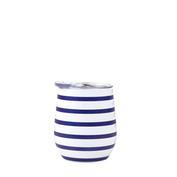 mug-isotherme-250-ml-mariniere ΚΟΥΠΑ YOKO DESIGN 2225 MUG IMPRIMEE MARINE BLUE-WHITE 250ml HOT & COLD - Image 1