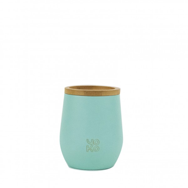 mug-isotherme-250ml-pastels-menthe ΚΟΥΠΑ YOKO DESIGN 2189 MUG PASTEL MINT 250ml HOT & COLD - Image 1