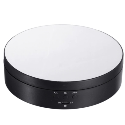 Περιστρεφόμενη Βάση για Βιντεοσκόπηση με επιφάνεια καθρέπτη 13.8cm/360° – Φωτογράφιση Αντικειμένων (Μαύρο) 02282 Περιστρεφόμενη Βάση για Βιντεοσκόπηση με επιφάνεια καθρέπτη 13.8cm/360° – Φωτογράφιση Αντικειμένων (Μαύρο) 02282 - Image 1