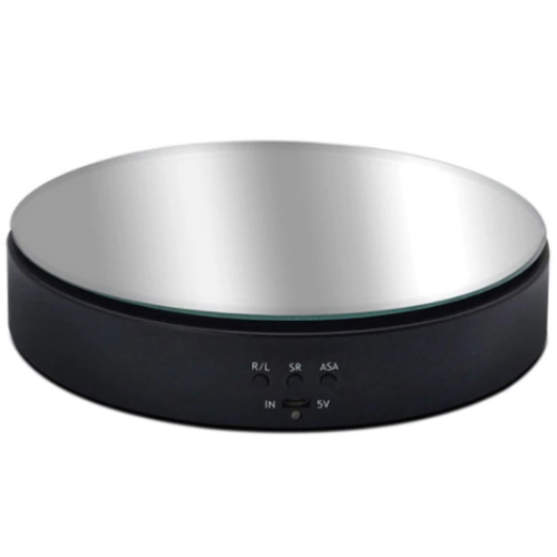 Περιστρεφόμενη Βάση για Βιντεοσκόπηση με επιφάνεια καθρέπτη 19 Περιστρεφόμενη Βάση για Βιντεοσκόπηση με επιφάνεια καθρέπτη 19,5cm/360° – Φωτογράφιση Αντικειμένων (Μαύρη) 02293 - Image 1