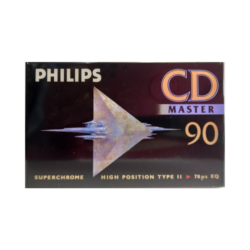 philipscdmaster90 ΚΑΣΕΤΑ AUDIO (ΗΧΟΥ) PHILIPS 90MINUTES HIGH POSITION TYPE II/ SUPER CHROME POSITION - Image 1