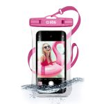 SBS WATERPROOF CASE WITH SELFIE GRIP UNIVERSAL SIZE UP TO 6.8' pink