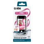 SBS WATERPROOF CASE WITH SELFIE GRIP UNIVERSAL SIZE UP TO 6.8' pink - Image 2