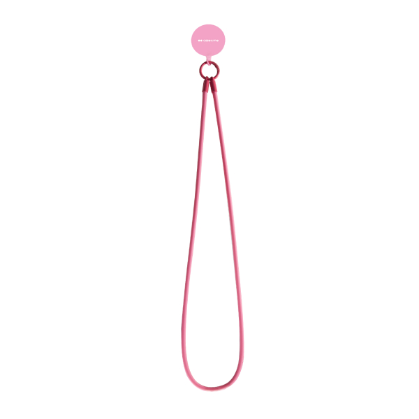 SBS SILICONE NECKLACE LANYARD FOR SMARTPHONES pink SBS SILICONE NECKLACE LANYARD FOR SMARTPHONES pink - Image 1