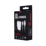 MAXLIFE TRAVEL FAST CHARGER 2.1A + MICRO USB DATA CABLE white - Image 2